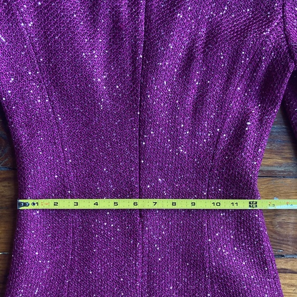 St. John Wool/Sequin V Neck Dress - Picture 6 of 8